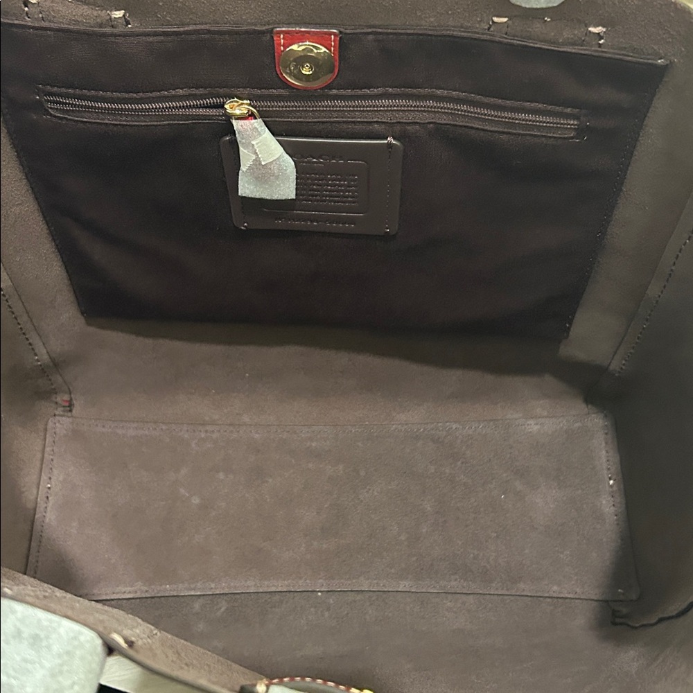 Coach (NWT) Derby Tote in Red/Oxblood - Picture 10 of 16